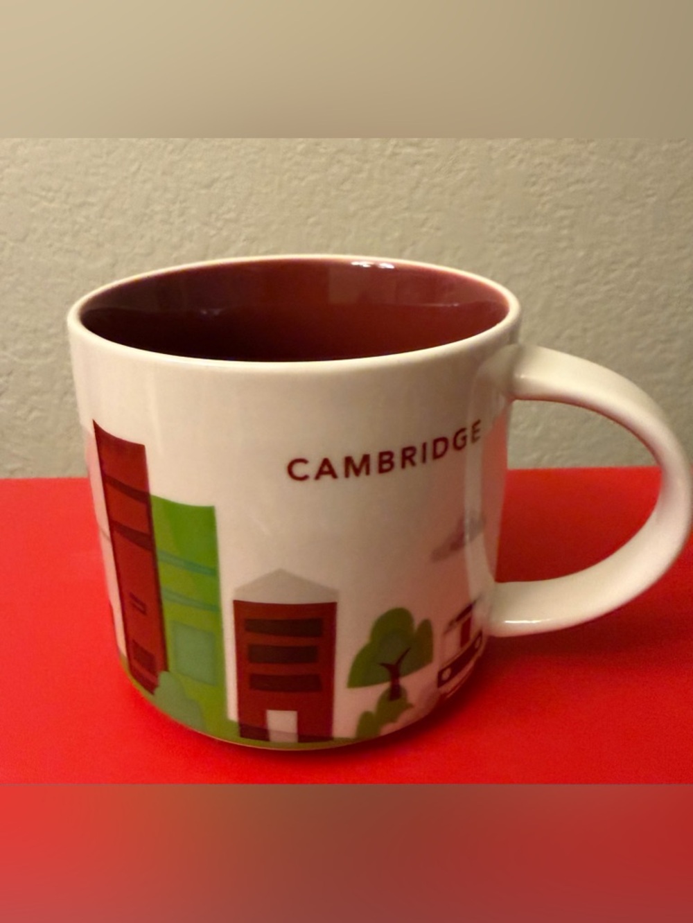 Starbucks Cambridge Massachusetts Harvard You Are Here Coffee Mug Cup YAH 14 oz